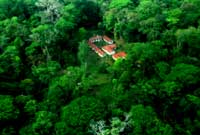 Dos Pilas camp - Aerial - Maya Expeditions