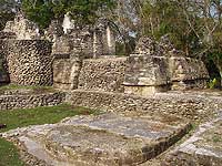 Uaxactun Altar at Temple - photo by Les Mahoney - Copper Canyon Adventures - Maya Expeditions